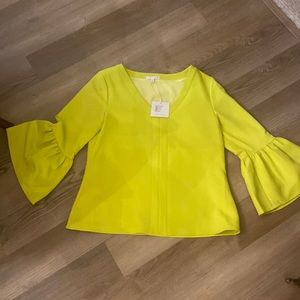 NWT Anna Cate bright yellow top